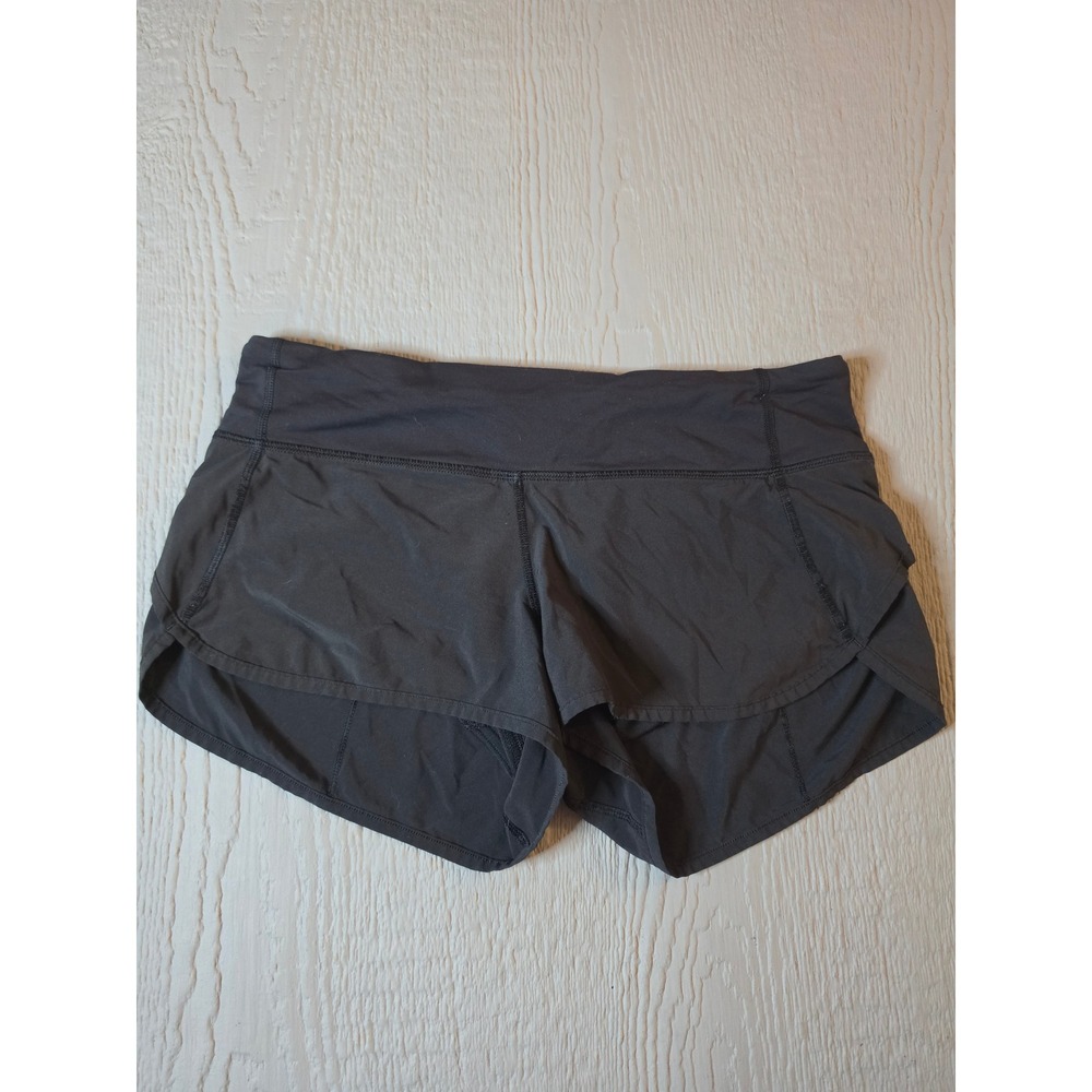 Lululemon Speed Up Low Rise Running Shorts Black Size 6